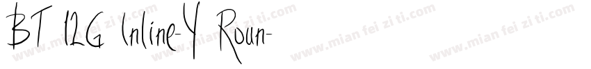 BT 12G Inline-Y Roun字体转换